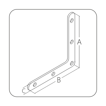 Уголок крепежный оконный 75х14x2,0 мм (упак/200шт)