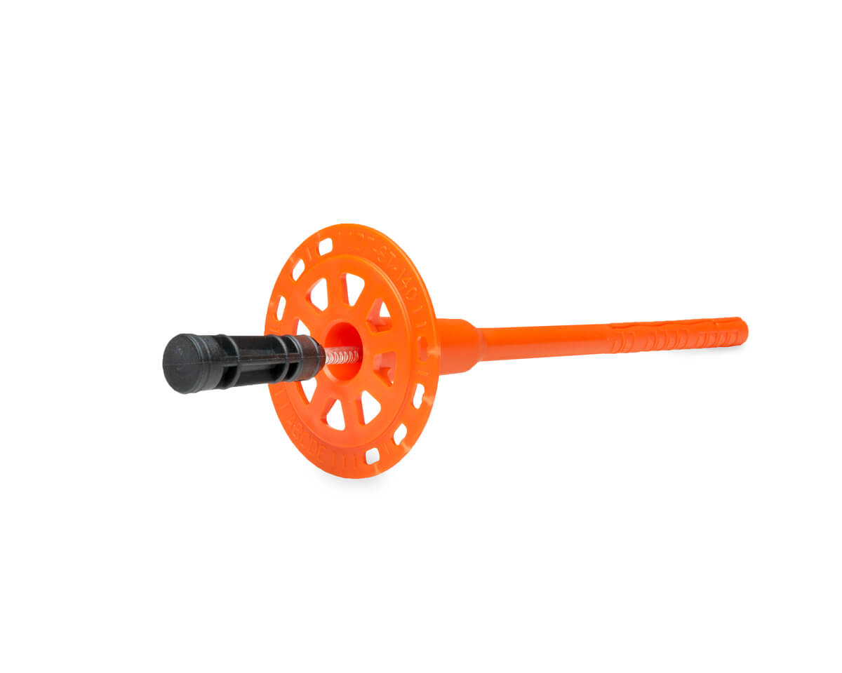 Дюбель тарельчатый 8x140 со стальным гвоздем с высокоэфф. термоголовкой DT-8T, ЕКТ (пакет/75шт)