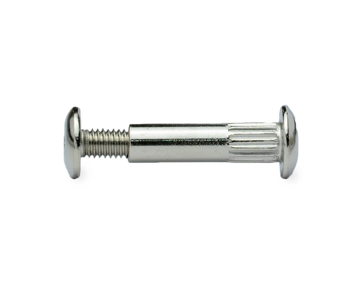 Мебельный винт-стяжка 4х30 (гайка М4х30, винт М4х15), цинк (упак/2.500шт)