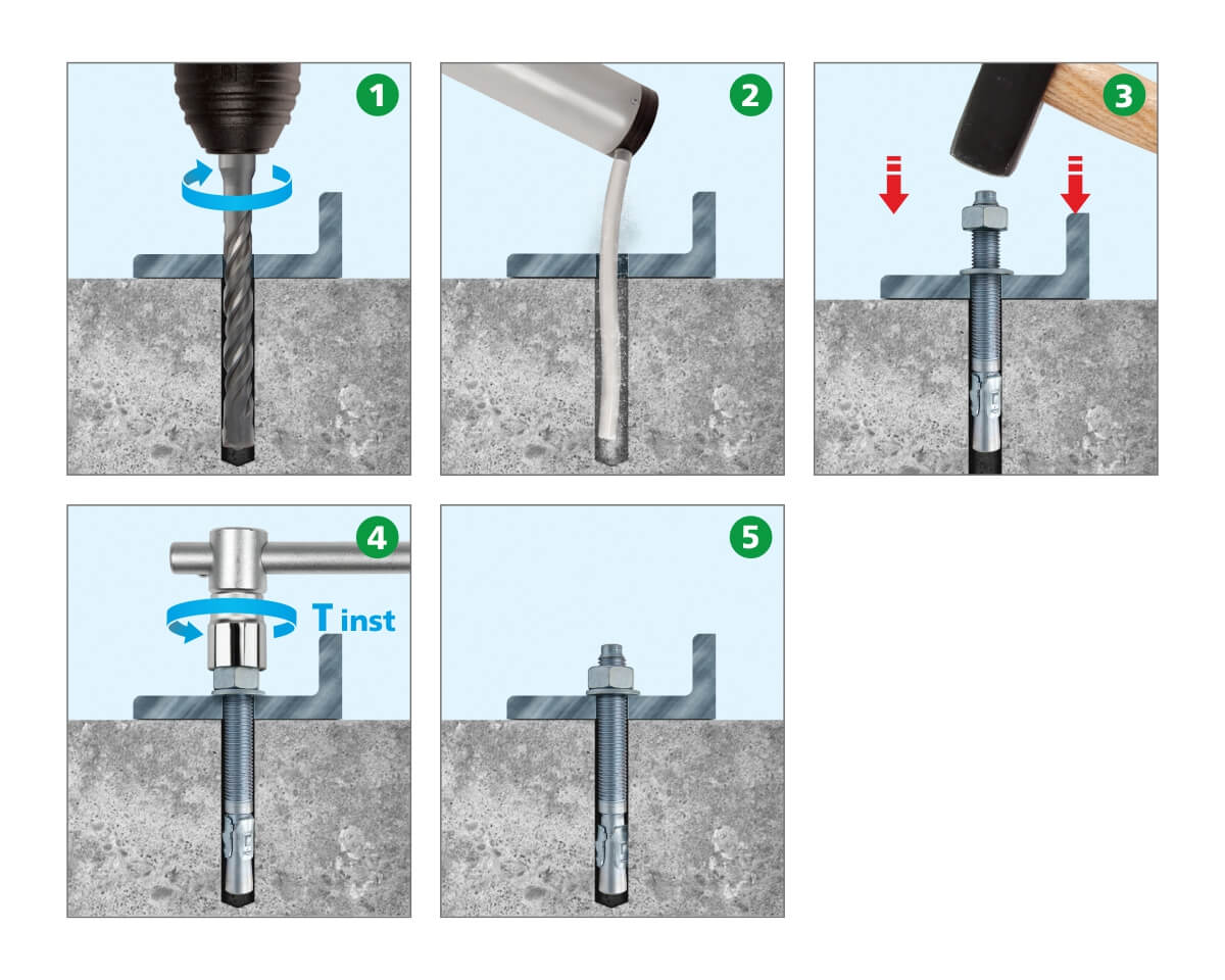Клиновой анкер WA 12х140 (упак/20шт)