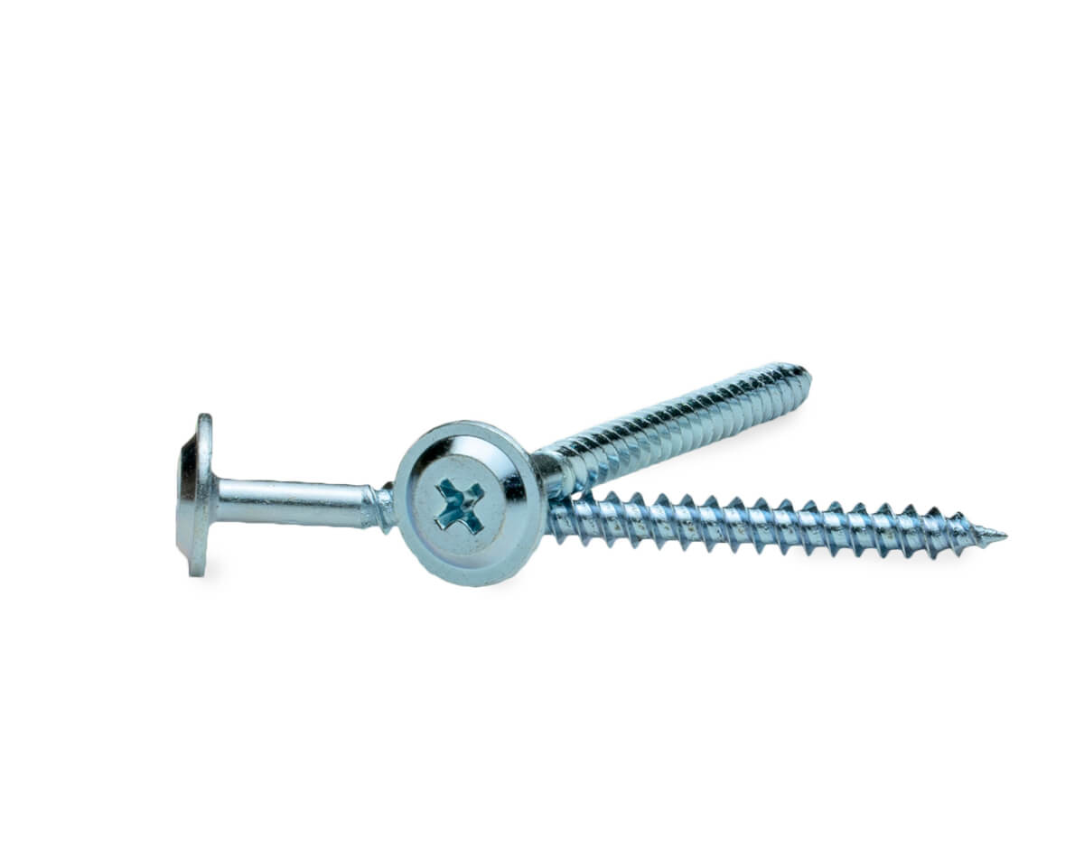 Саморез с прессшайбой, 4.2x57 острый, цинк,в пласт.контейнере, ЕКТ (упак/40шт)