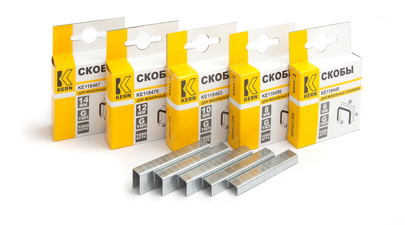Скобы тип G - 12х1,2мм KERN (упак/1.000шт)