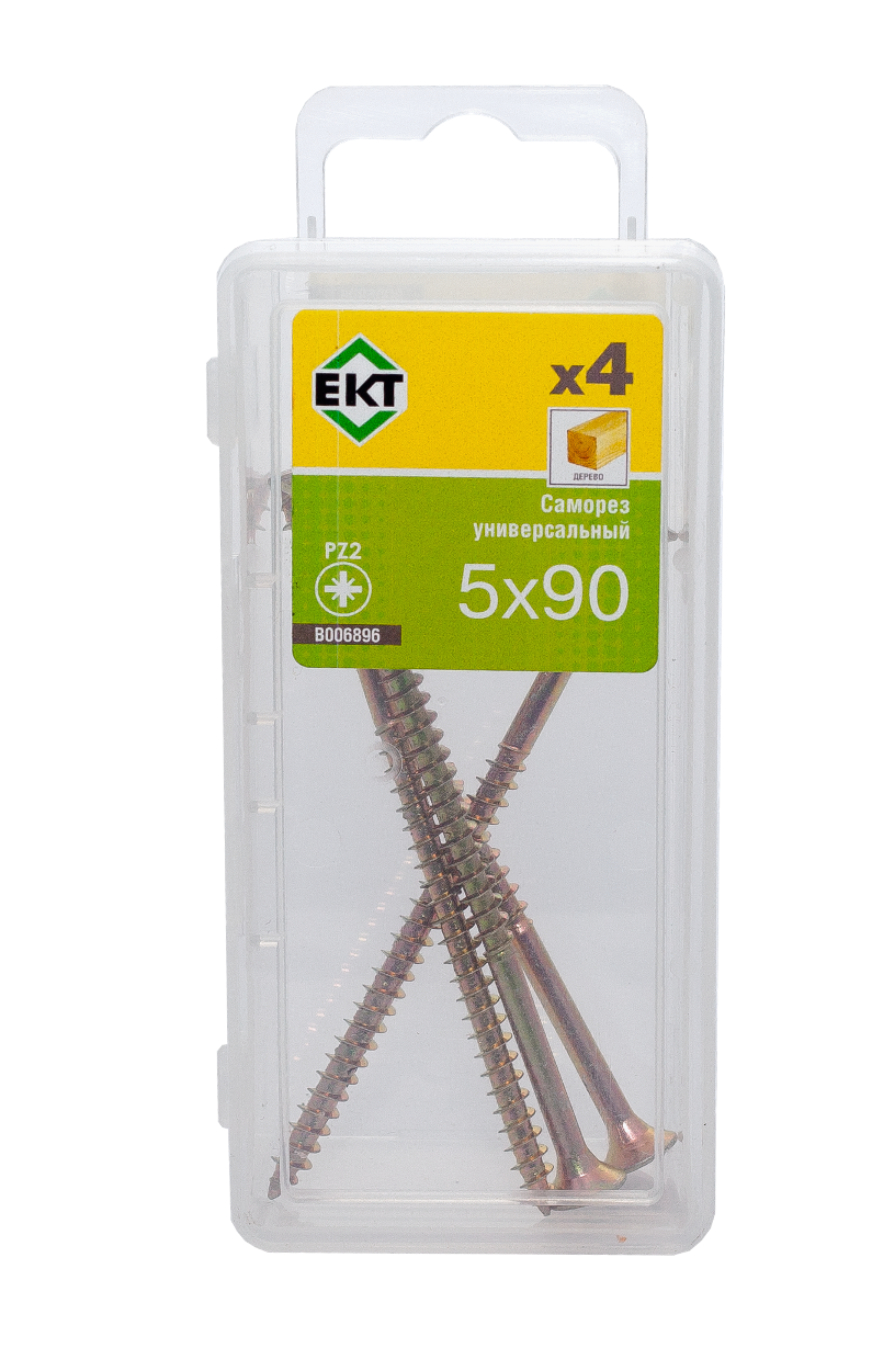 Саморез, желтый цинк 5,0 х90 (упак/4шт)