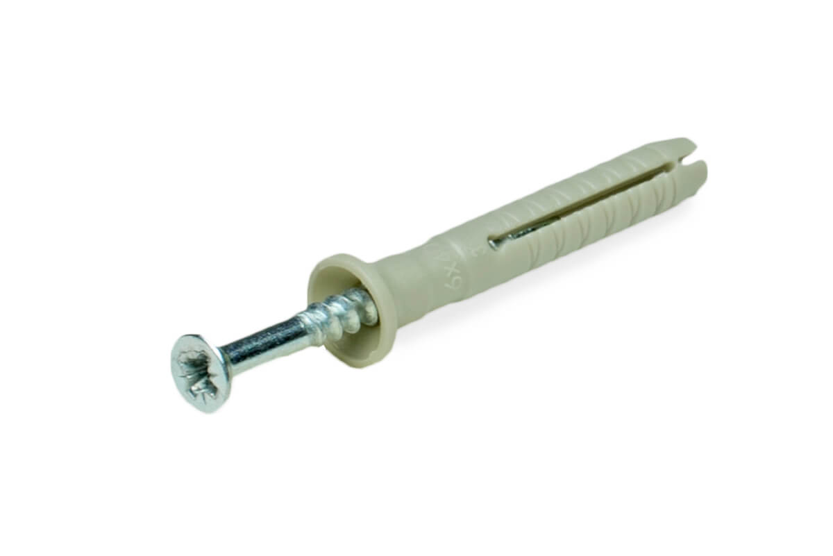 Дюбель-гвоздь GL, 6x40 потай, нейлон, ЕКТ (упак/3.200шт)