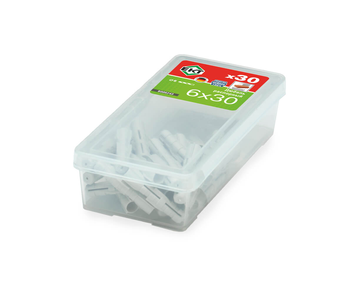 Распорный дюбель KEW DSD S 6х30, НЕЙЛОН (упак/30шт)