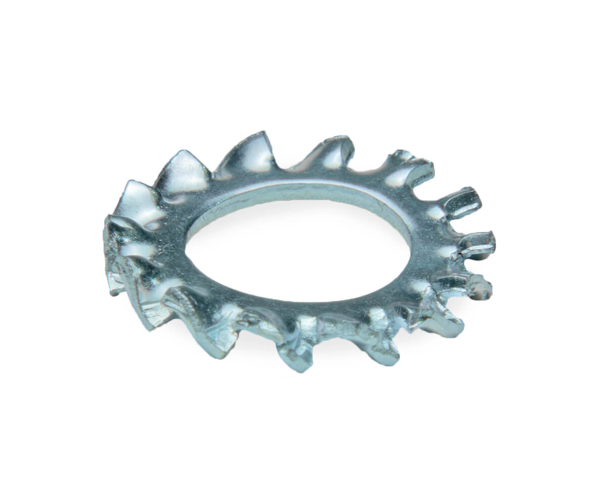 Шайба стопорная M8, с наружными зубьями, DIN6798A, цинк (упак/10шт)