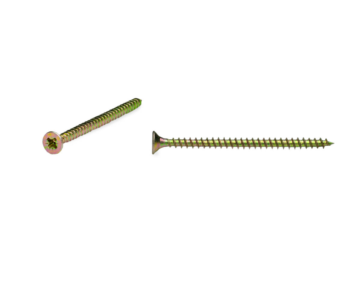 Саморез, желтый цинк 4,0х60 в пласт. контейнере (упак/100шт)