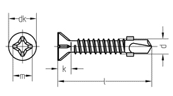 Саморез с крыльчаткой SKR, 4,8х50, сверло, цинк (упак/200шт)