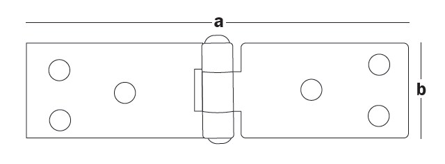 Петля строительная 50x25x1,5 PS-5025 (шт)