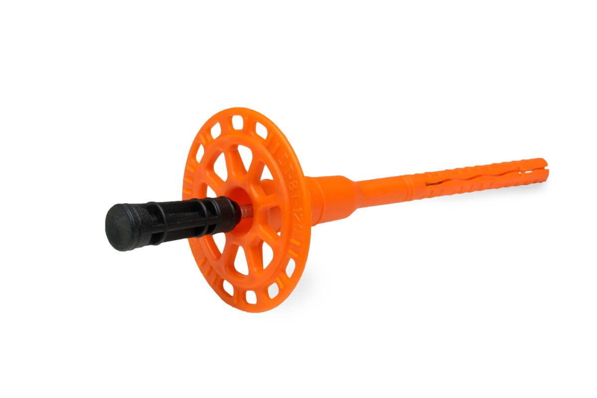 Дюбель тарельчатый 8х120 со стальным гвоздем с высокоэфф. термоголовкой DT-8T-120 (упак/300шт)