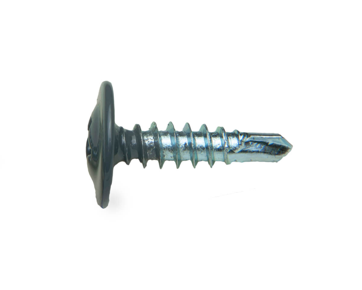 Саморез с п/ш SPS, сверло 4.2х16 RAL7024 (упак/500шт)