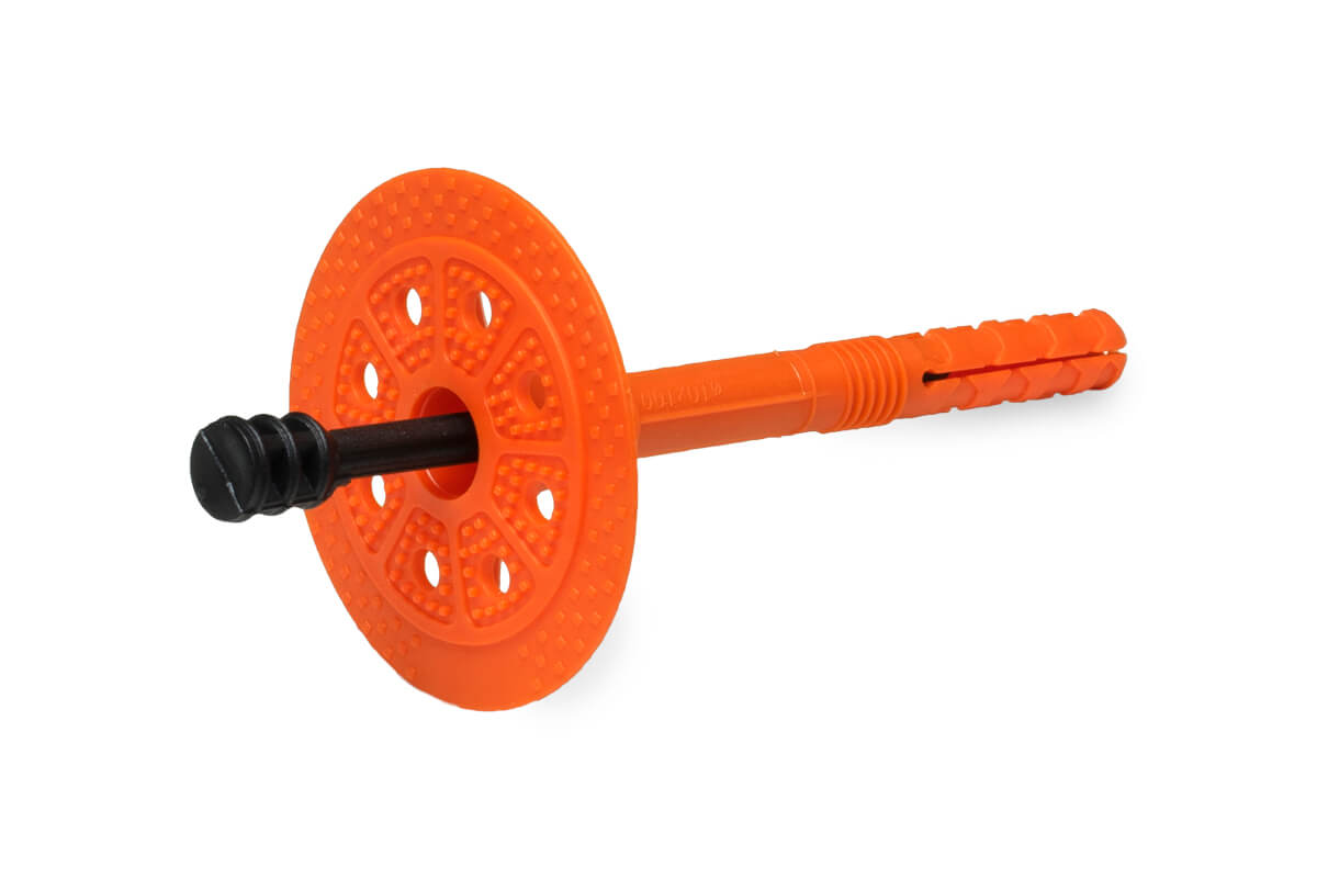 Держатель теплоизоляции 10x100 с полиамидным гвоздем DTM-N + GT-P, ЕКТ (пакет/75шт)