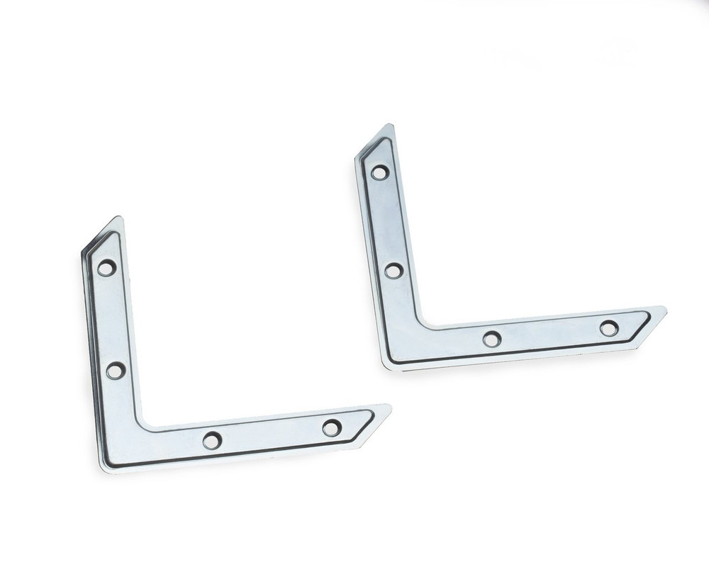 Угольник 100мм, цинк (пакет/2шт)