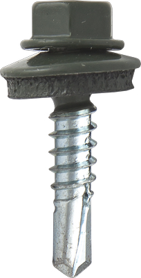 Саморез кровельный SRW-R, 4,8х35 сверло РТ3 RAL 6020 (зелёный хром) (упак/2500шт)