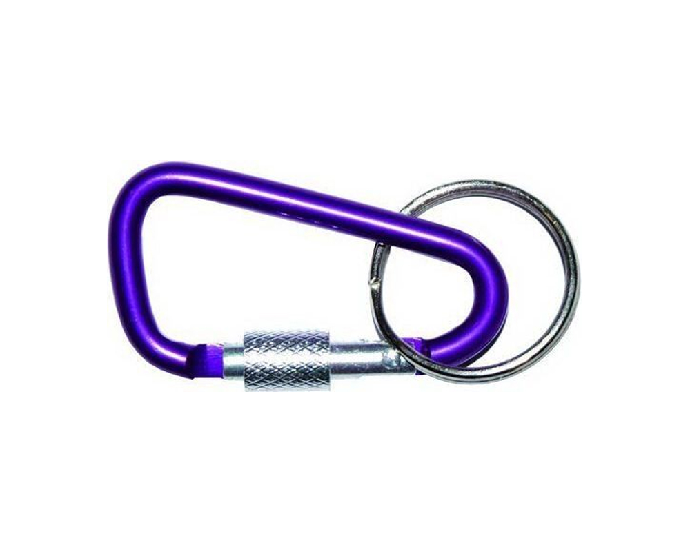 Карабин M5, DIN 5299D, с фиксатором, алюминиевый, ЕКТ (с этик./1шт)