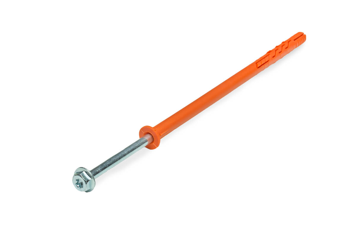 Рамный дюбель, шуруп с п/ш под ключ/TX, 10x200 RD-H, НЕЙЛОН EКТ (упак/25шт)