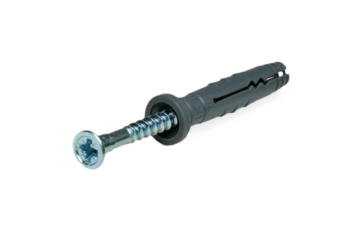 Дюбель-гвоздь GL, 8x45 цилиндр, п/п, ЕКТ (упак/100шт)