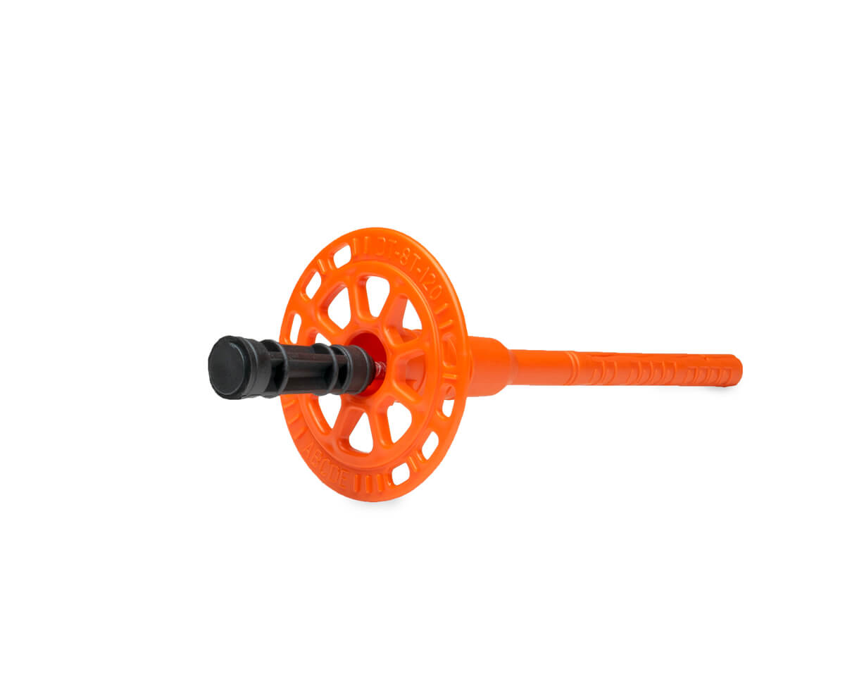 Дюбель тарельчатый 8x120 со стальным гвоздем с высокоэфф. термоголовкой DT-8T, ЕКТ (пакет/75шт)