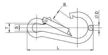 Карабин М10, DIN5299C, ЕКТ (с этик./1шт)