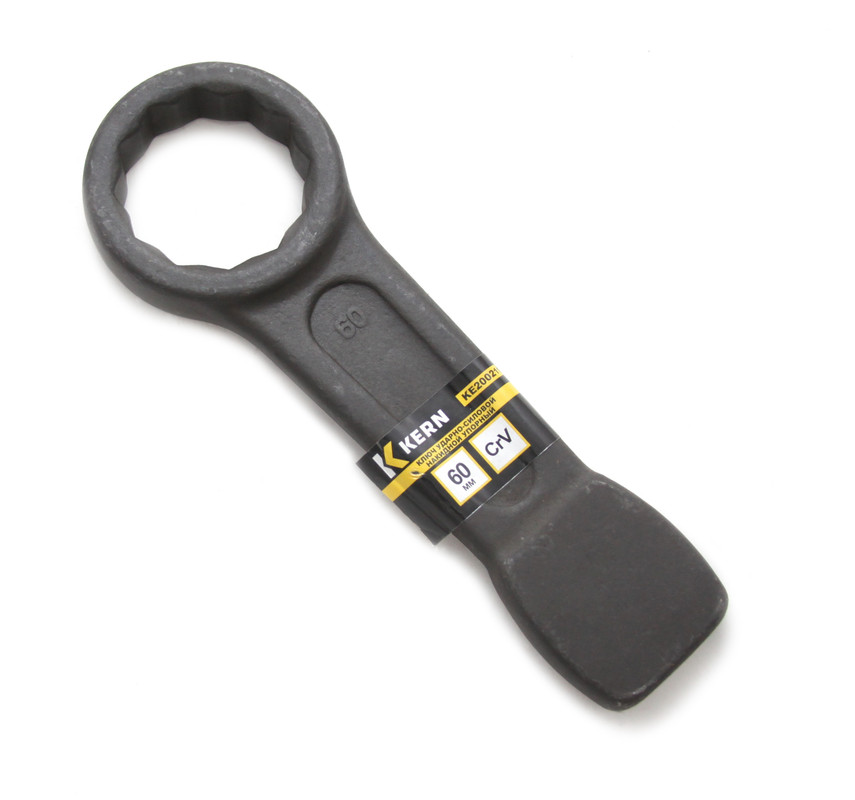 Ключ ударно-силовой накидной упорный 60мм, CrV KERN (шт)