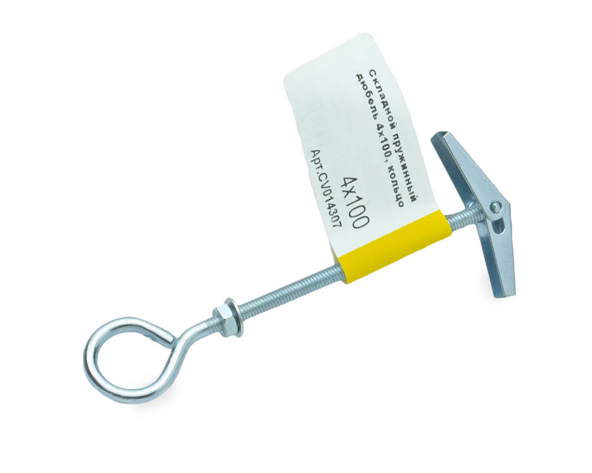 Складной пружинный дюбель, кольцо 4х100 (с этик./1шт)