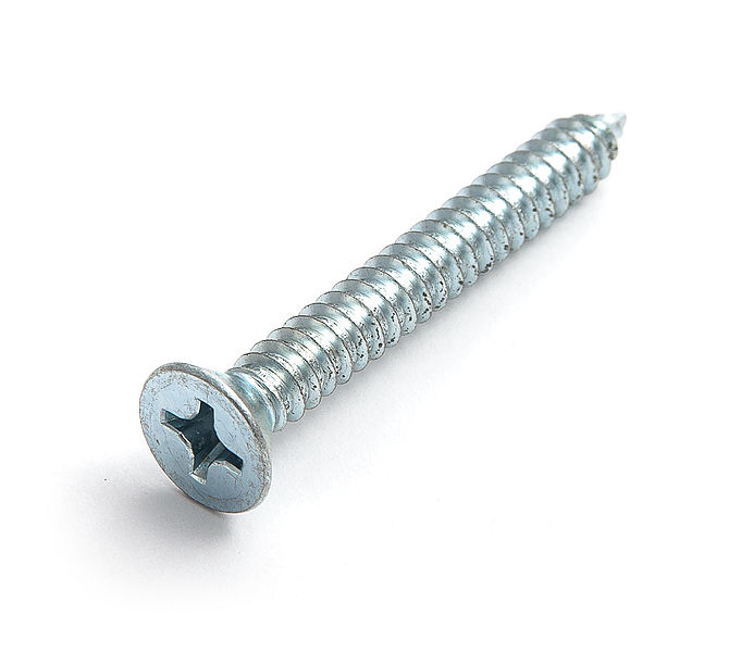 Шуруп с потайной головкой SDC, 6.3х19, DIN7982, цинк (упак/500шт)