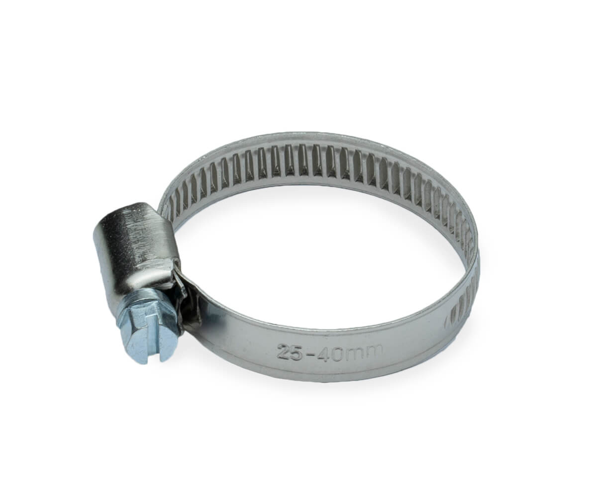 Хомут червячный (80-100 мм), ширина 9 мм, DIN3017-1, НЕРЖ. СТАЛЬ A2, W4, винт нерж. (упак/20шт)