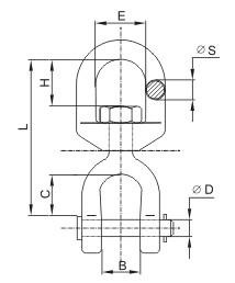 Вертлюг (открытый конец-кольцо) М13 (шт)