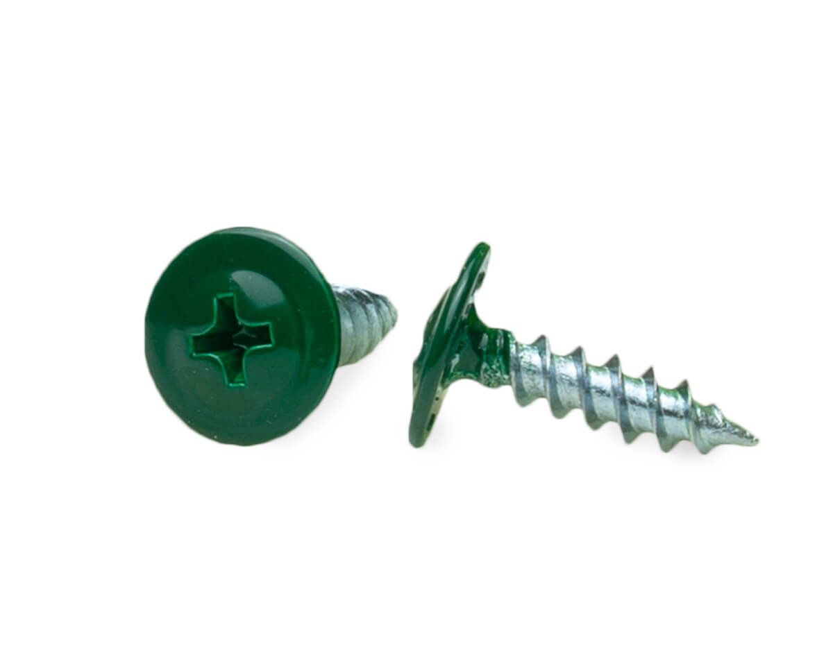 Саморез с п/ш 4.2х16 острый, RAL 6005, в коробке с окном, ЕКТ (упак/600шт)