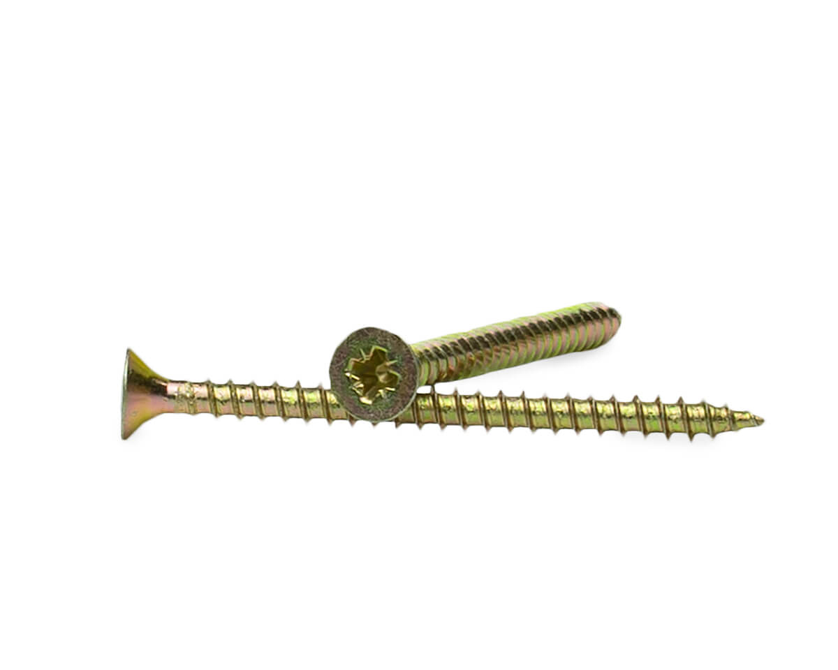 Саморез универсальный 3.0x40, желтый цинк, дой-пак S, МОНТАЖ (пакет/50шт)