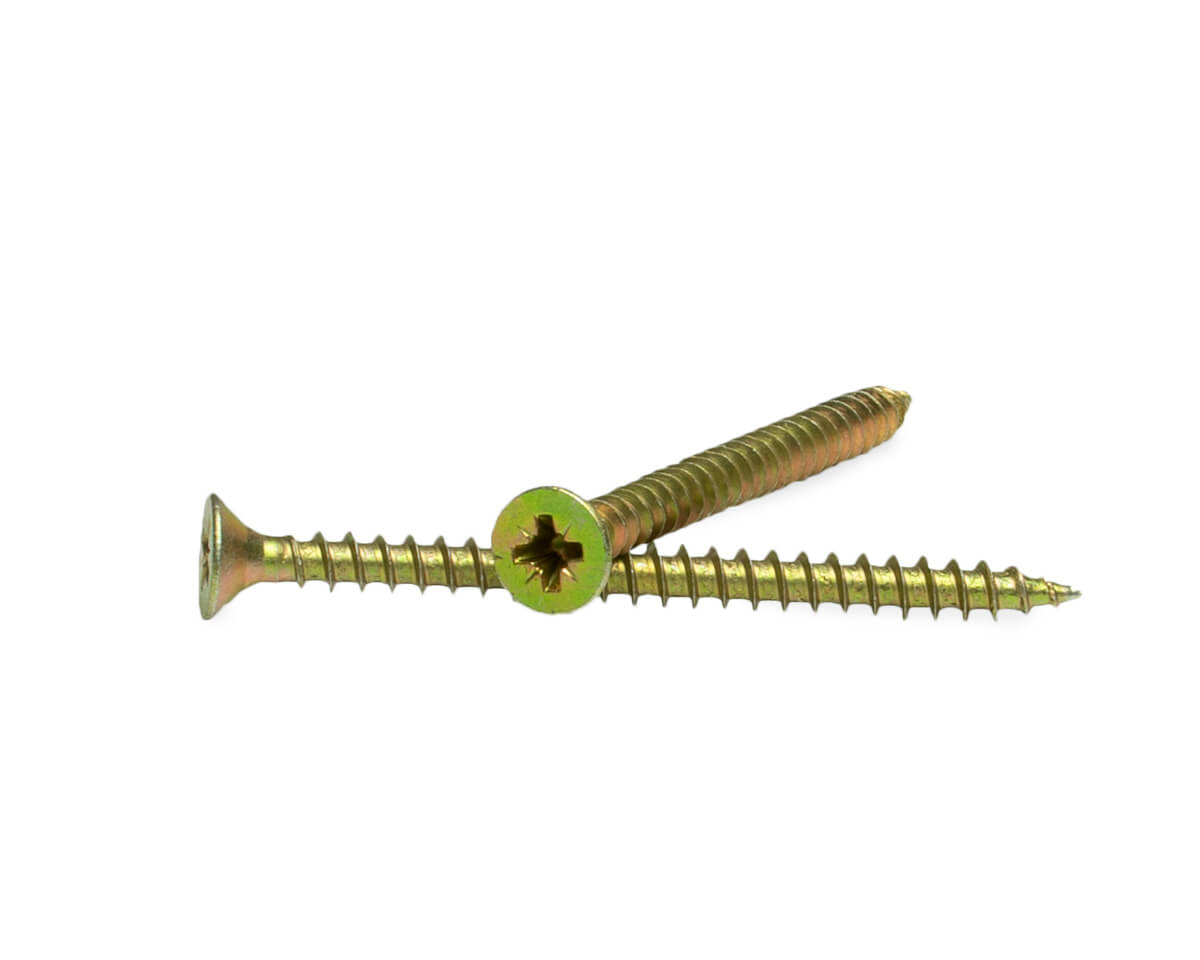 Саморез универсальный 4.5x60, желтый цинк, дой-пак S, МОНТАЖ (пакет/25шт)