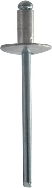 Заклепка вытяжная 4.8х21, St/St, с увеличенным полем 16мм (упак/200шт)