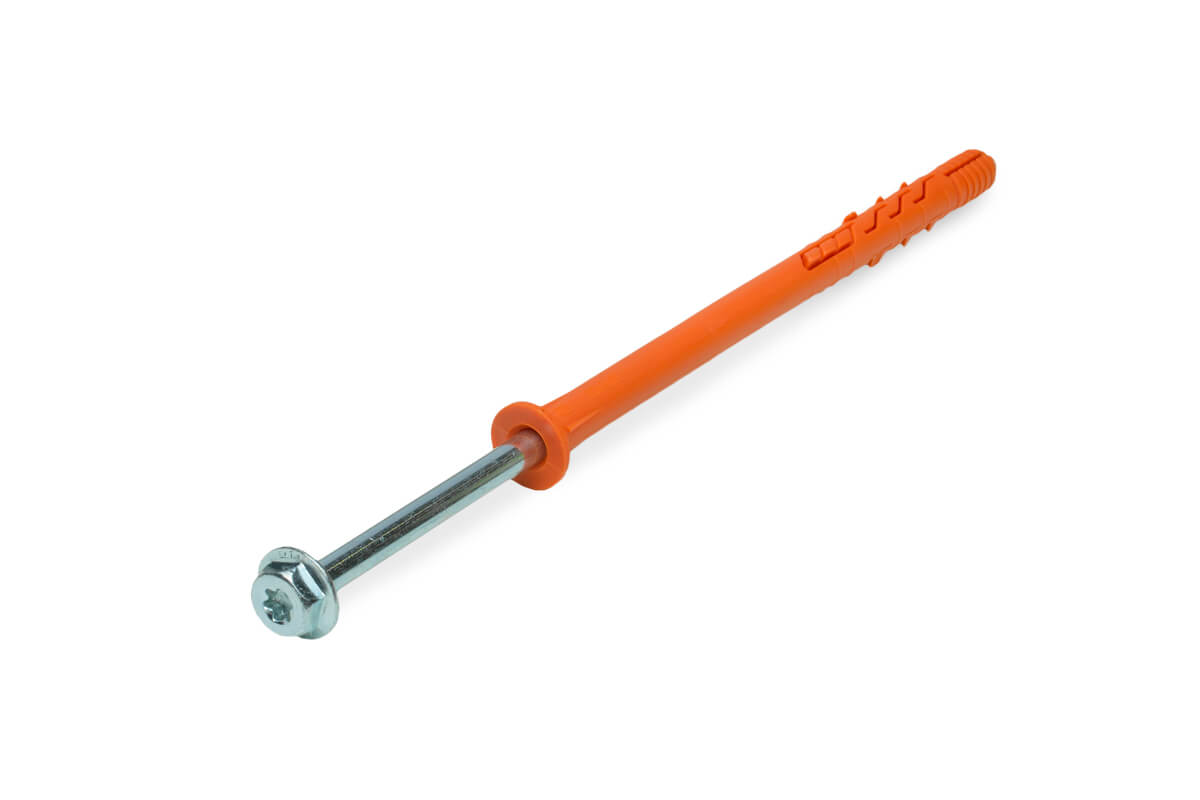 Рамный дюбель, шуруп с п/ш под ключ, 10x160 RD-H, НЕЙЛОН EКТ (упак/25шт)