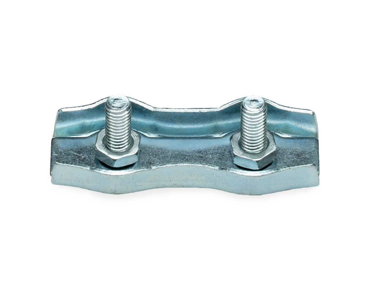 Зажим для стальных канатов 6 мм, двойной, оцинк. (упак/2шт)