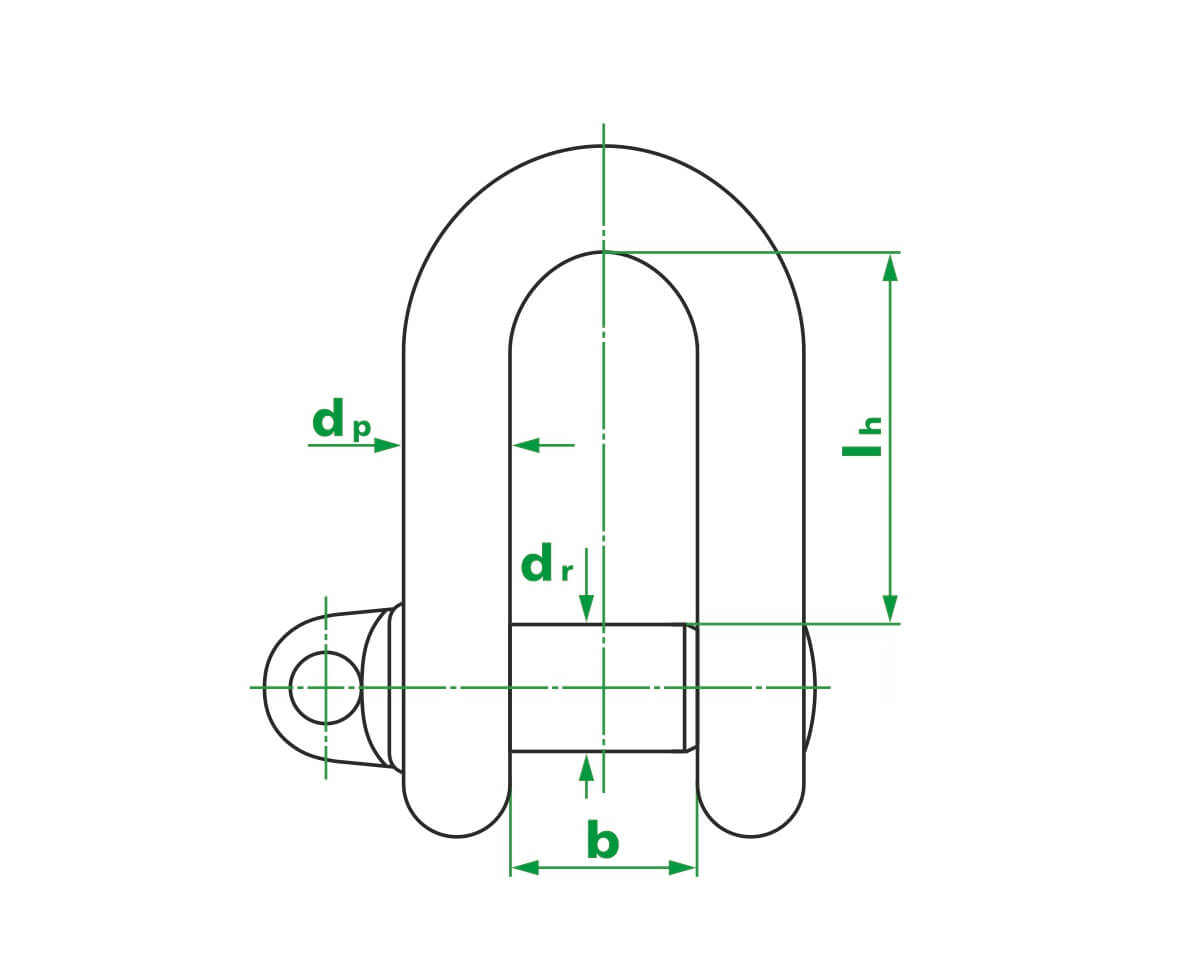 Скоба такелажная М5 (упак/1шт)