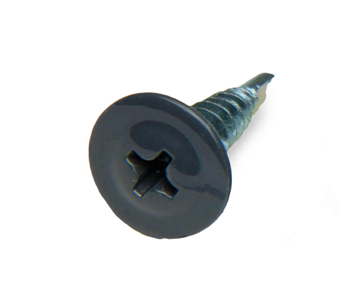 Саморез с п/ш SPS, сверло 4.2х16 RAL7024 (упак/500шт)