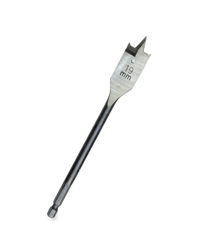 Сверло по дереву 19x160мм, перьевое, 6-гран хвостовик CARBON (шт)