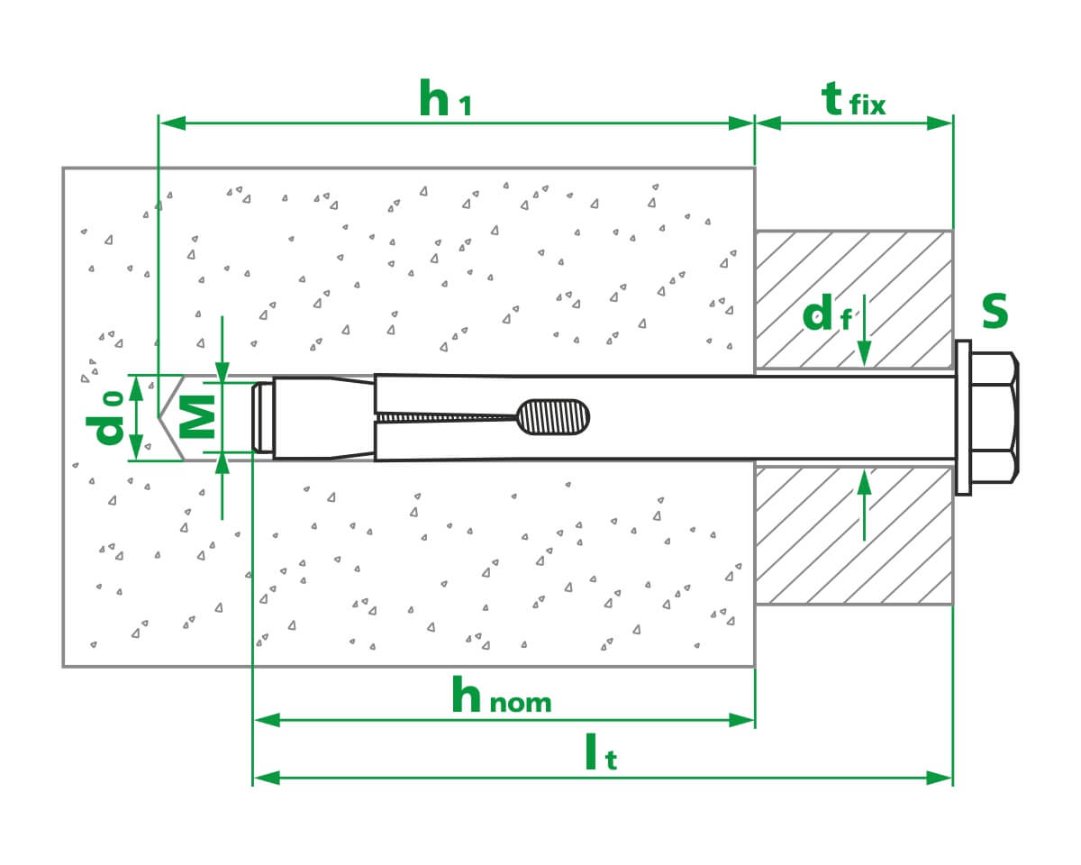 Анкерный болт М8х10х120 (упак/50шт)