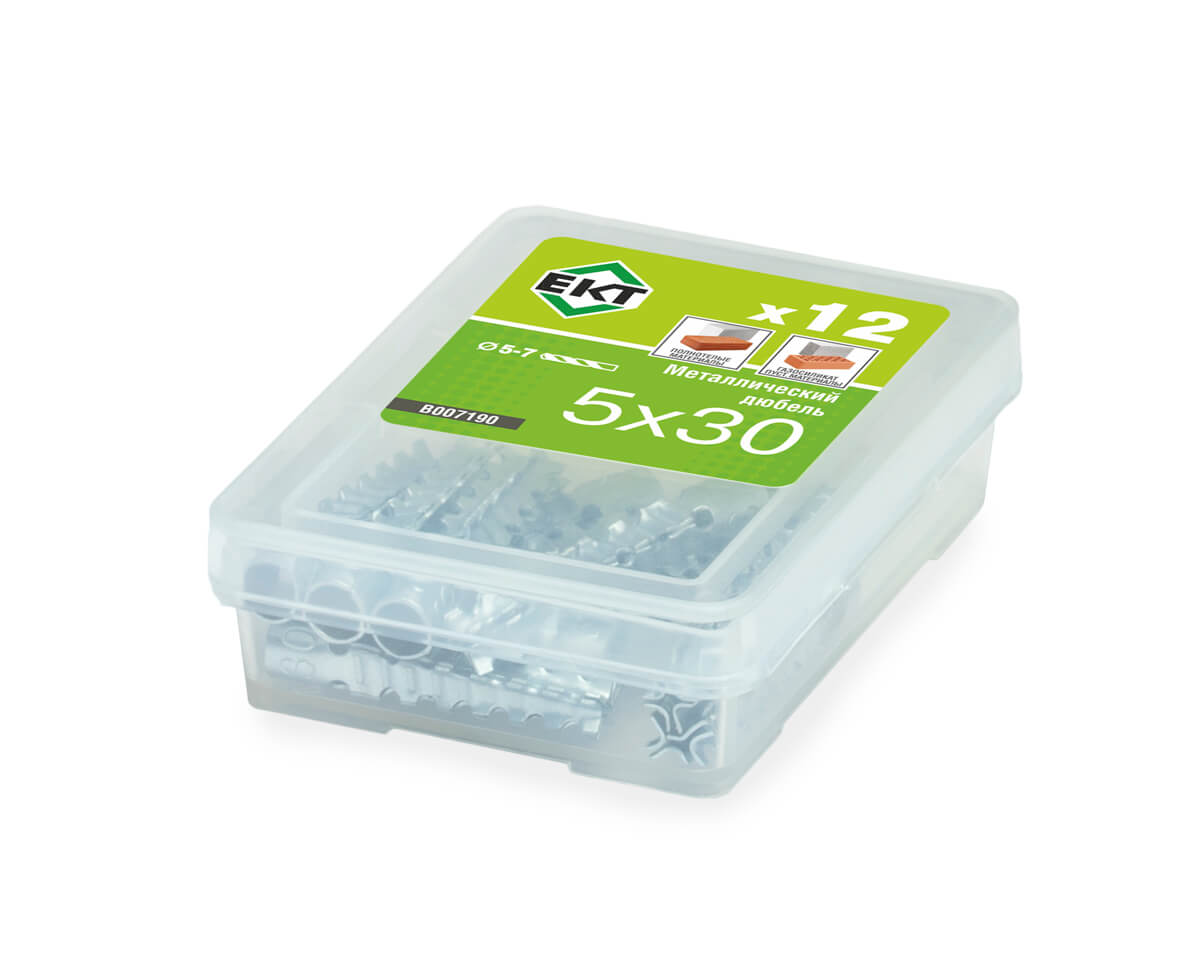 Универсальный металлический дюбель 5х30 (упак/12шт)