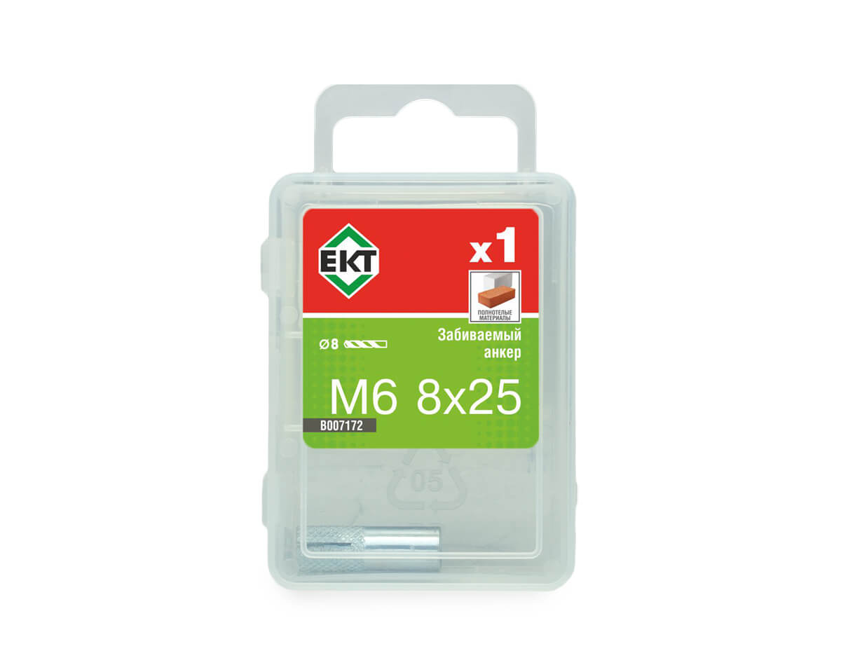 Забиваемый анкер 6х8х25 (упак/1шт)