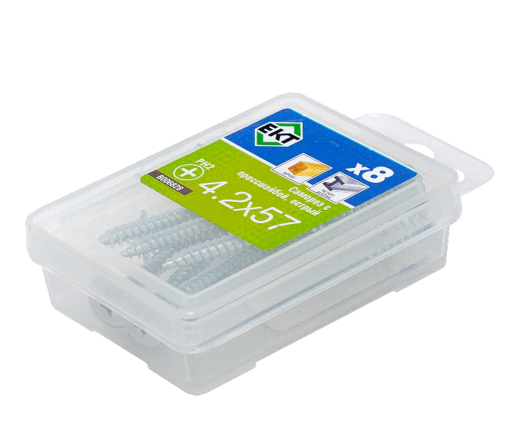 Саморез с п/ш, острый 4,2х57 (упак/8шт)