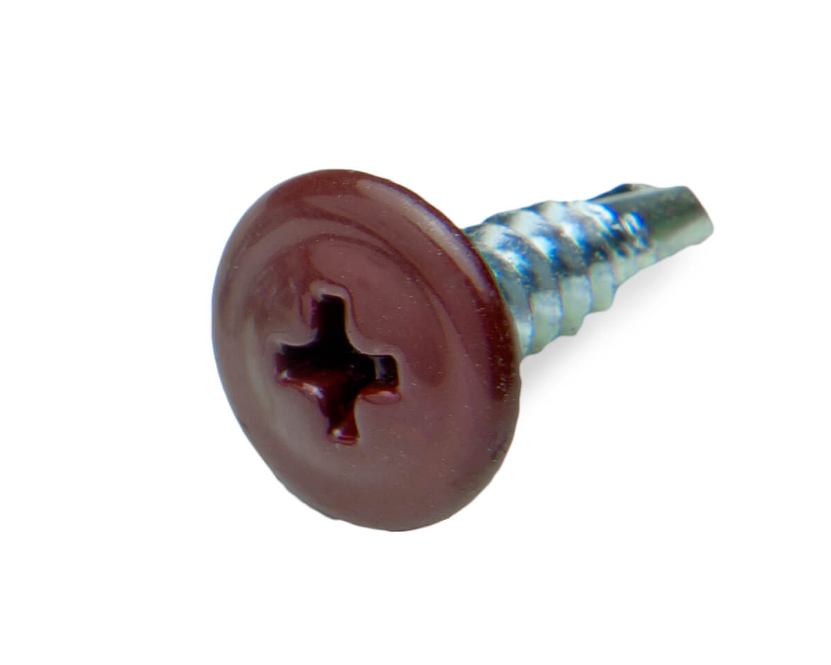 Саморез с п/ш SPS, сверло 4,2x16 RAL3005 (упак/500шт)