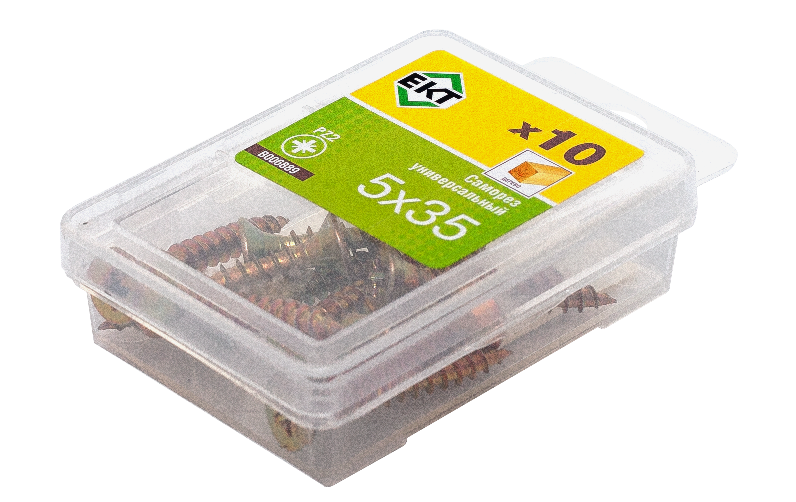 Саморез, желтый цинк 5,0 х35 (упак/10шт)