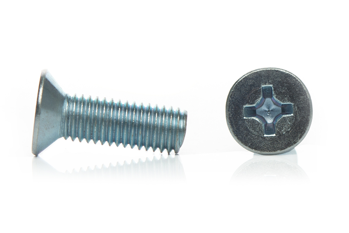 Винт 4х10 потай, цинк, DIN 965 (пакет/25шт)