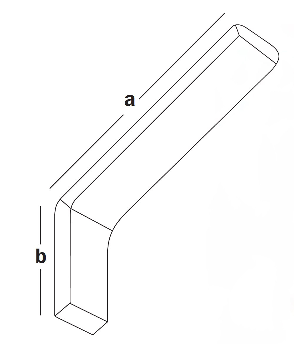 Кронштейн в пластиковом корпусе, 115x80mm, белый (упак/2шт)