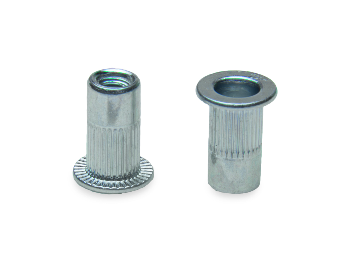 Заклепка резьб. M10х21.0/1040, ст.,оцинк.,цил.борт,насечка на теле (упак/200шт)