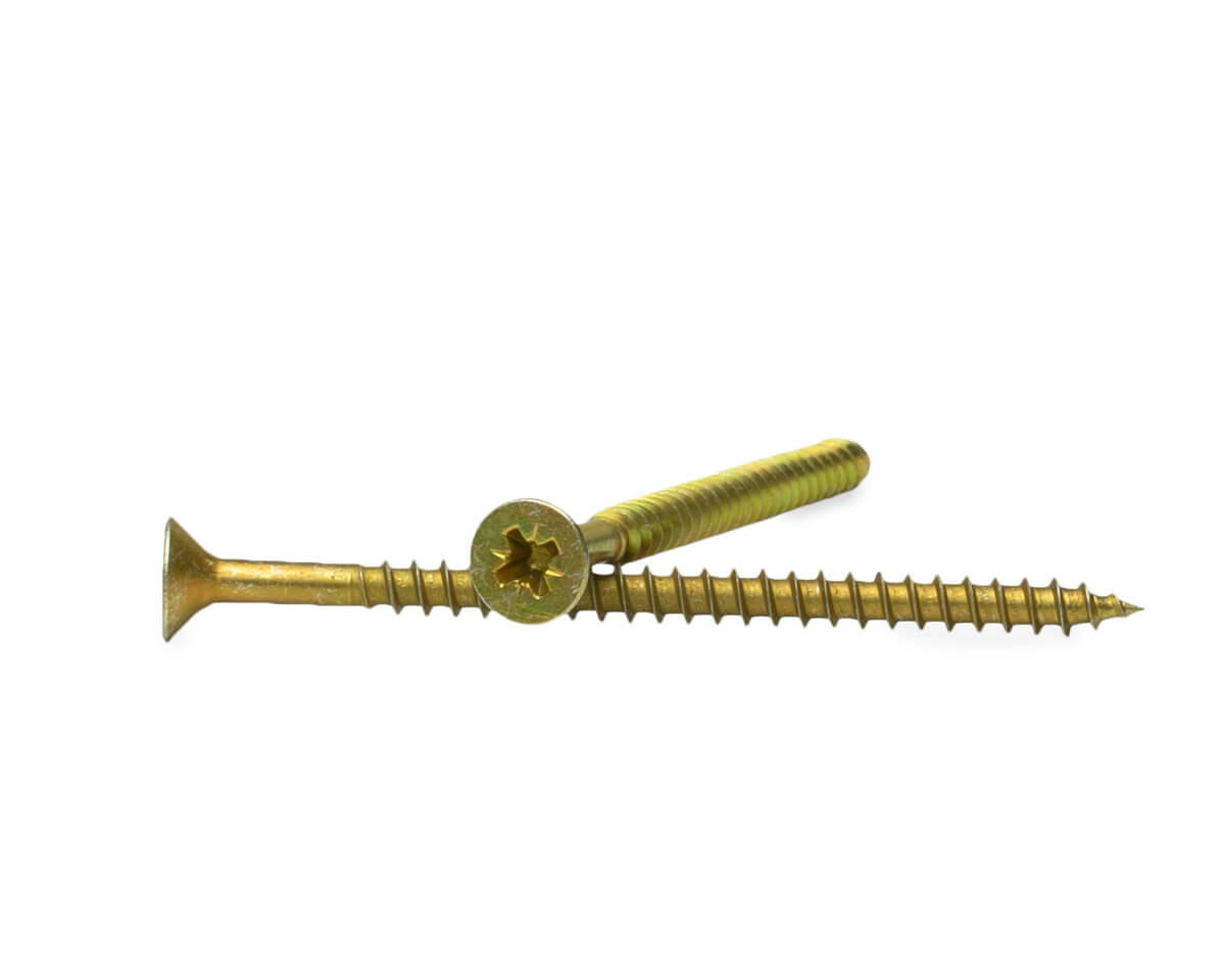 Саморез универсальный 4.5x70, желтый цинк, дой-пак M, МОНТАЖ (пакет/60шт)