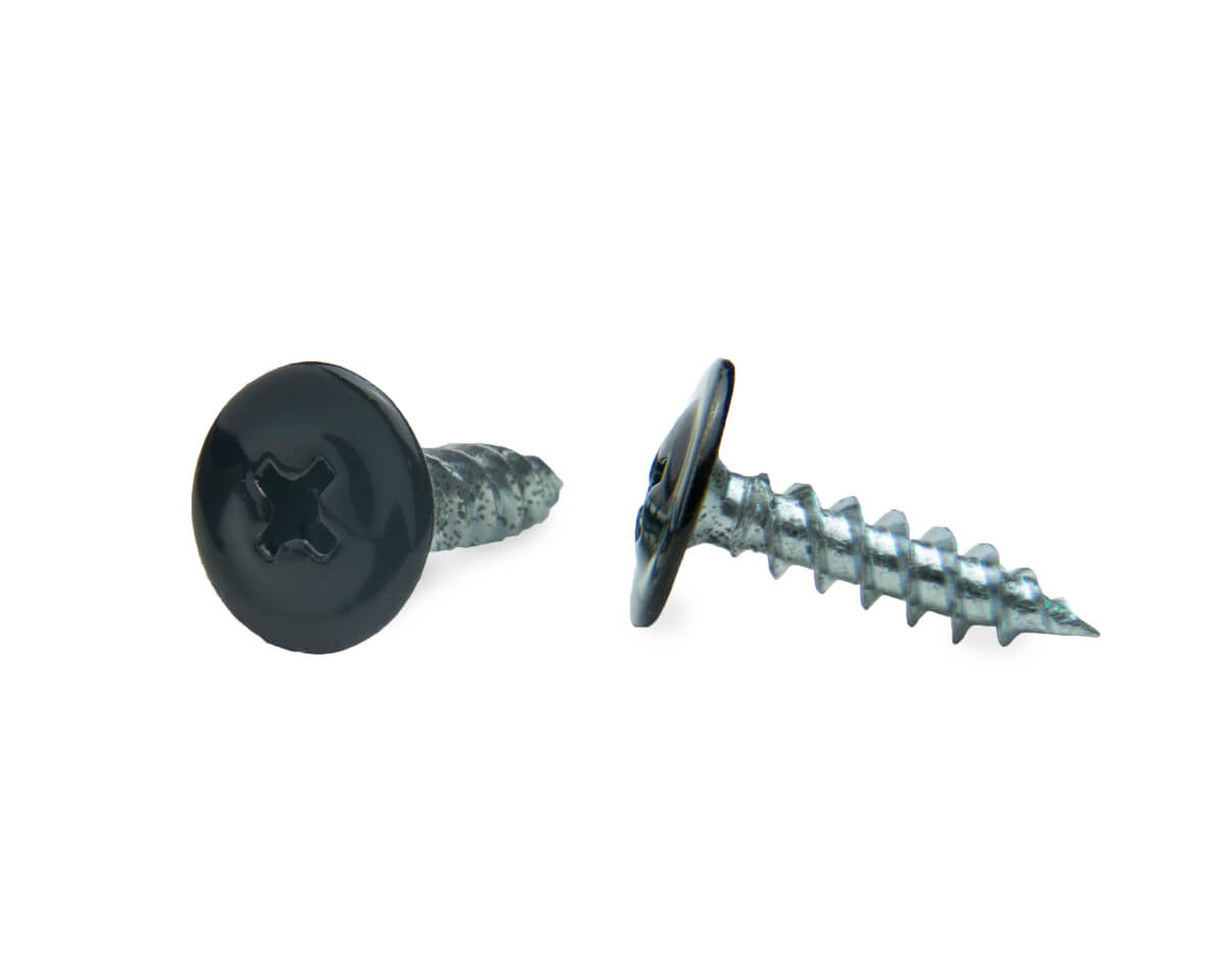 Саморез с п/ш, острый 4.2х16 RAL9005 (упак/100шт)