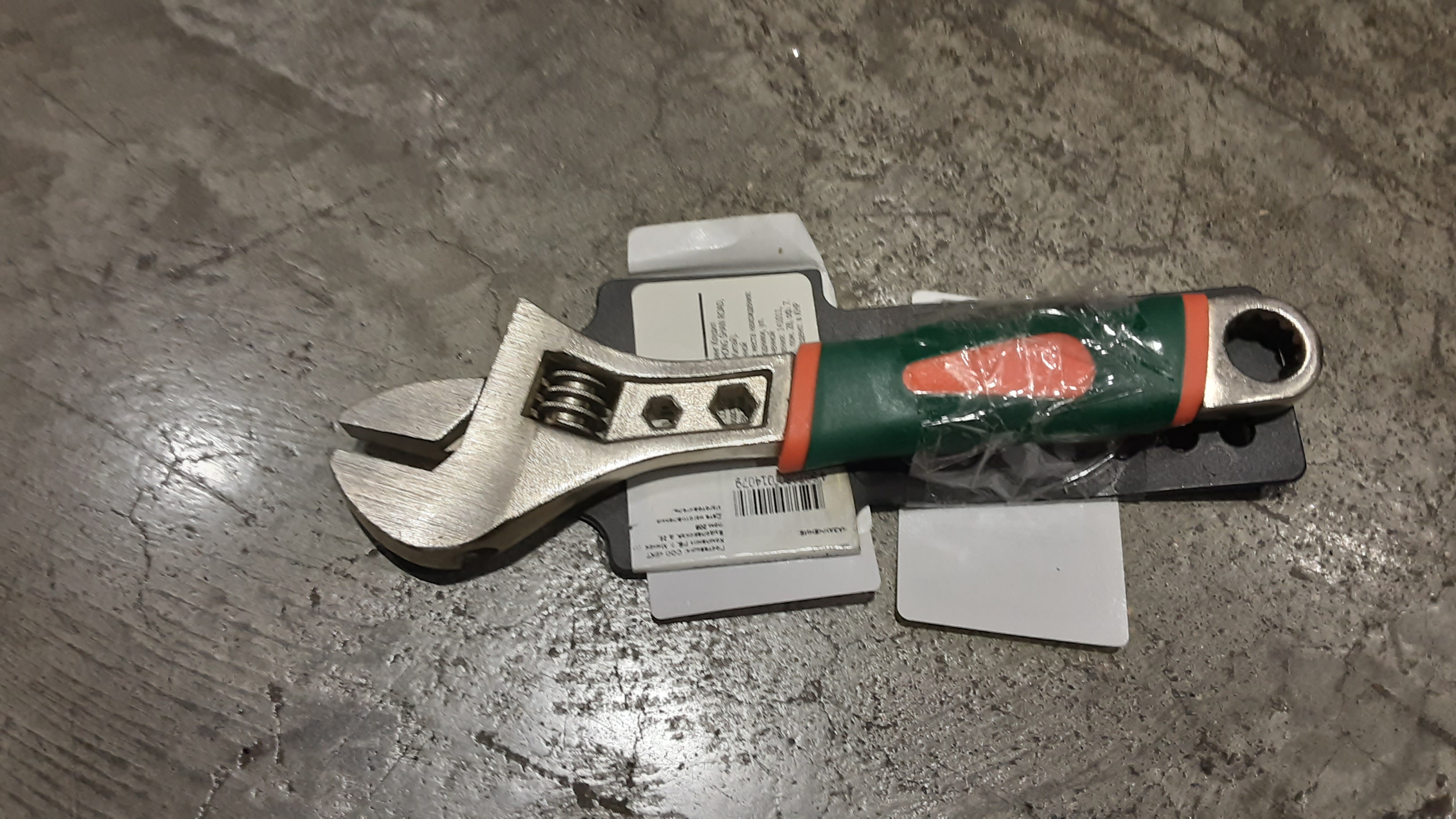 Ключ разводной усиленный 200мм, рукоятка 2К Sturm! (шт) (Уценка)