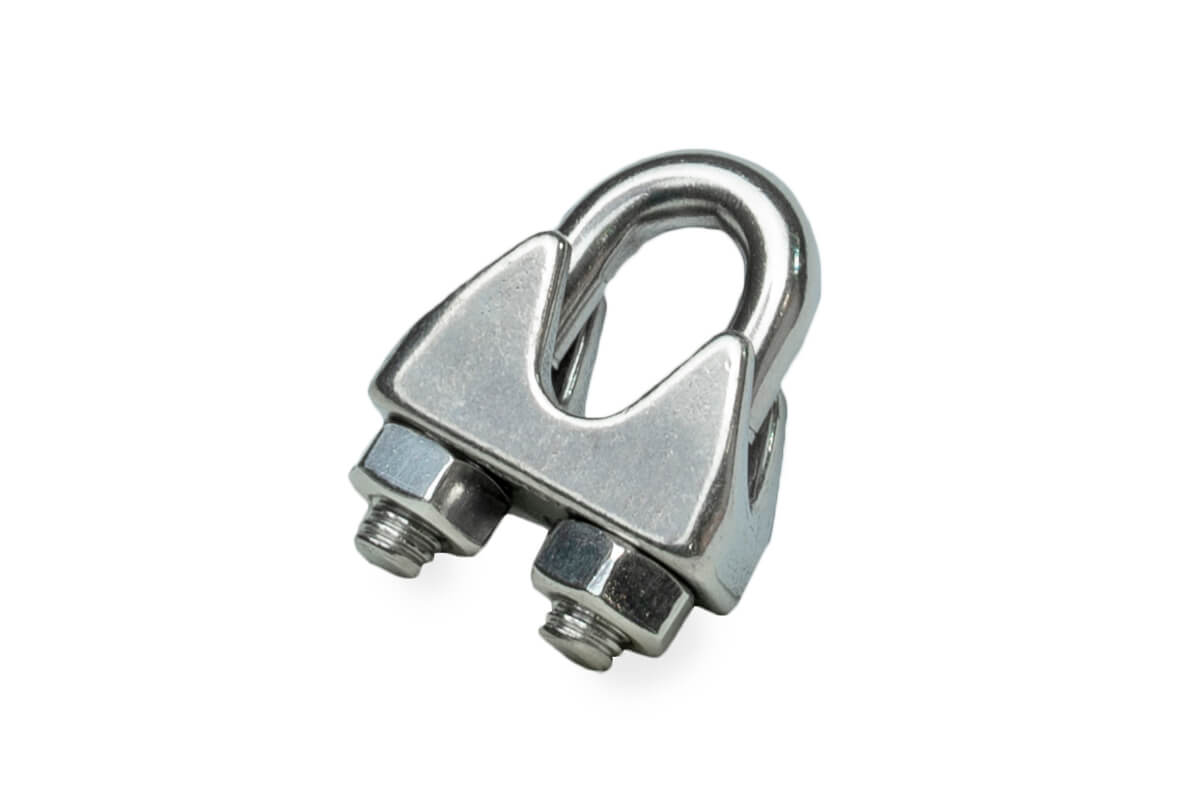 Зажим канатный М6, DIN741, НЕРЖ. СТАЛЬ А4 (упак/20шт)